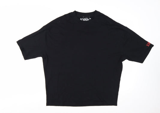 ASOS Design Women's Black Scarface T-Shirt 2XS Relaxed Fit