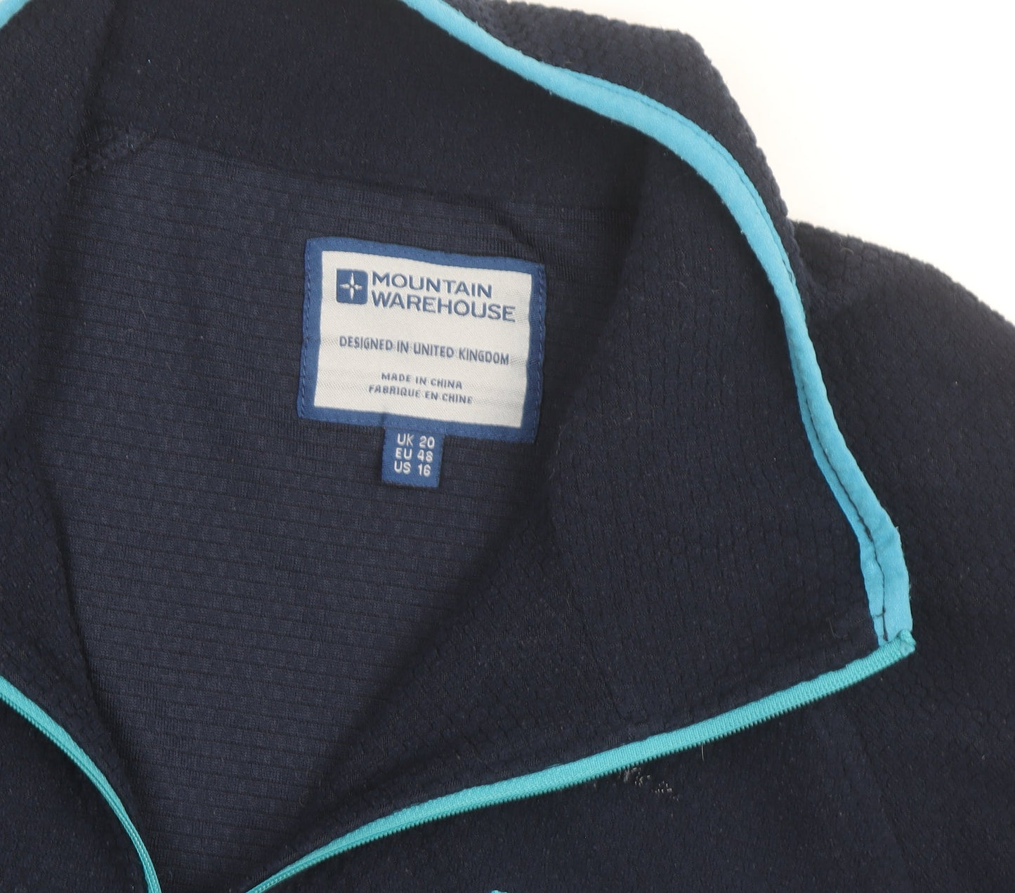 Mountain Warehouse Women’s Navy 1/4 Zip Fleece Sweatshirt UK 20