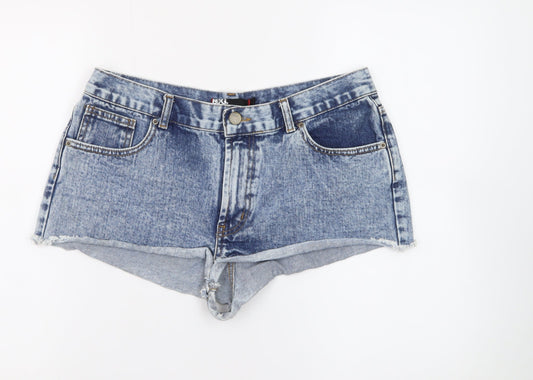 BDG Women Blue Cut-Off Denim Shorts Size 16