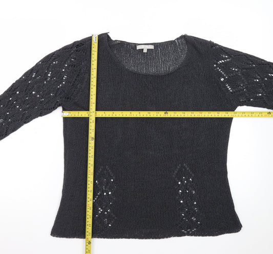 Per Una Women’s Navy Open-Knit Jumper Size 16 Marks & Spencer