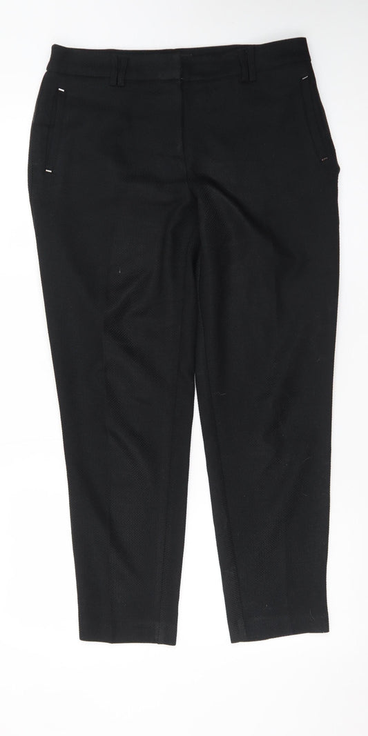 Dorothy Perkins Womens Black Slim Tapered Trousers Size 10