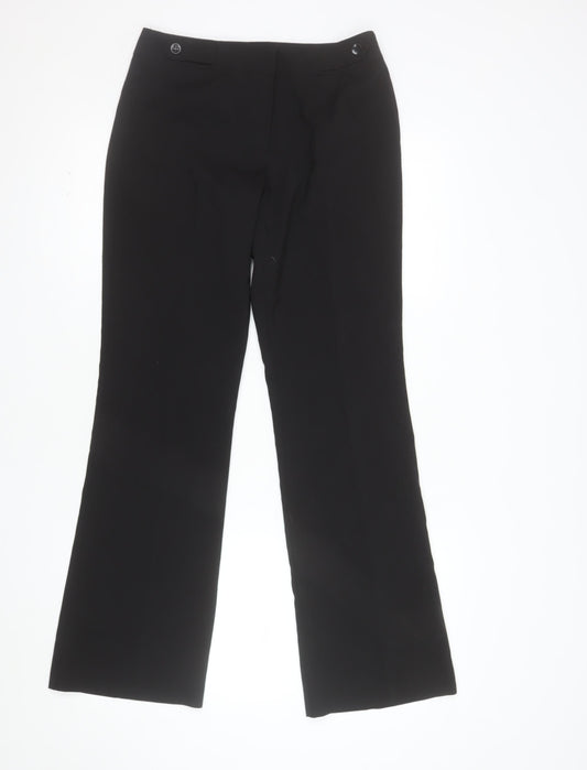 Dorothy Perkins Women’s Black Size 8 Straight Dress Pants Work Trousers