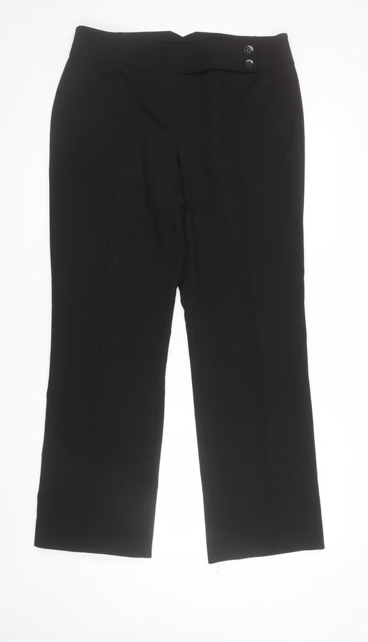 Dorothy Perkins Women’s Black Size 14 Classic Straight Dress Trousers
