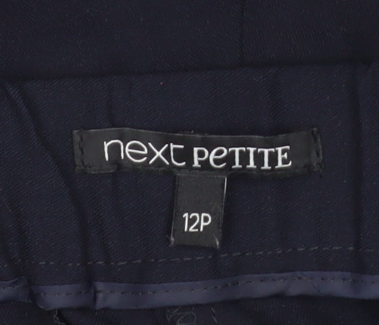 Next Petite Women's Navy Blue Size 12 Straight Leg Trousers