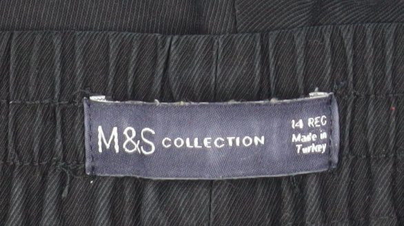 Marks and Spencer Women’s Black Lyocell Joggers Size 14 Regular