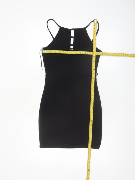 PrettyLittleThing Women’s Black Size 10 Bodycon Sleeveless Short Dress