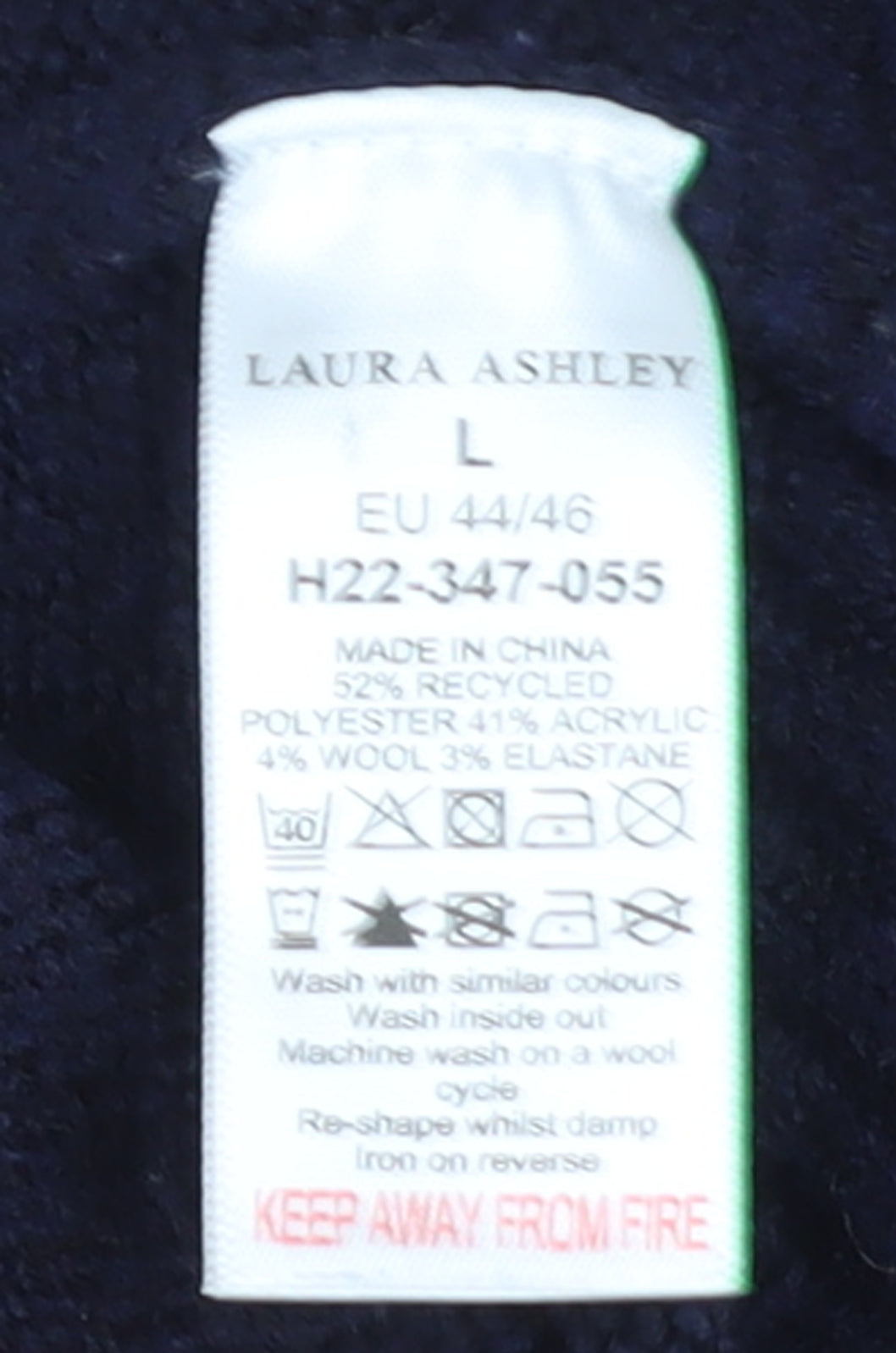 Laura Ashley Women's Blue Knit Button Cardigan L