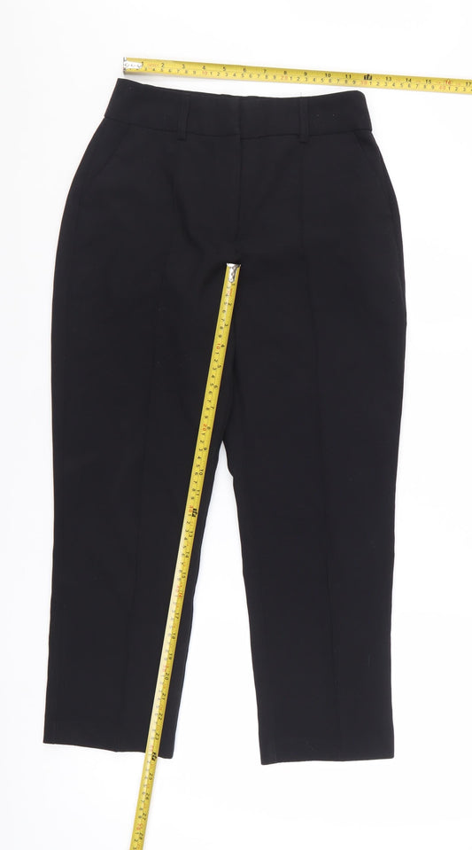 ASOS Women Black Size 6 Cropped Trousers Polyester Classic Style