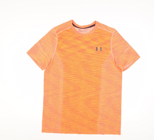 Under Armour Men's Orange HeatGear Fitted Active T-Shirt M