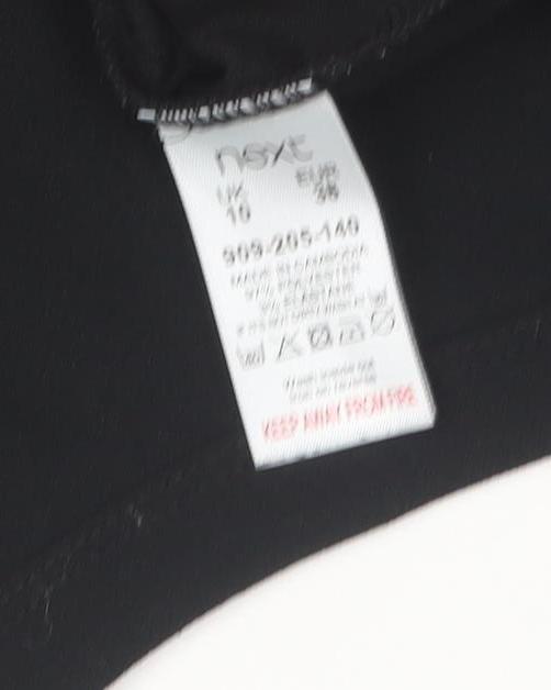 MSA Women’s Black Size 10 Short Sleeve Zip Back Blouse
