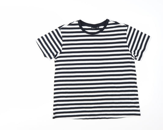 ASOS DESIGN Women's Black & White Striped T-Shirt Size 12 Maternity