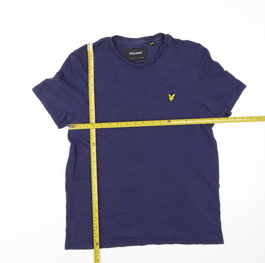 Lyle & Scott Men's Blue Cotton Crew Neck Short Sleeve T-Shirt S