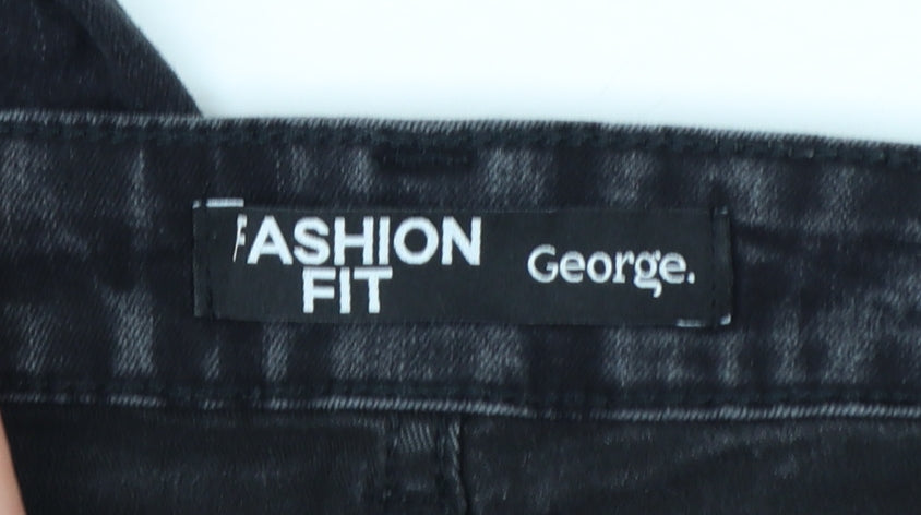 George Women's Black Skinny Jeans Size 10 Short Fashion Fit