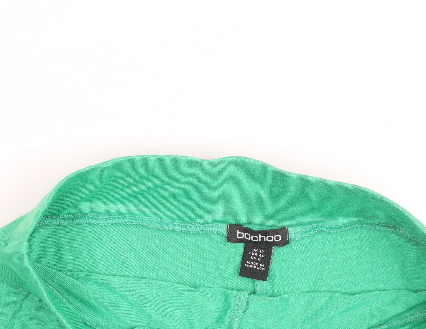 Boohoo Women Green Size 12 Biker Activewear Shorts
