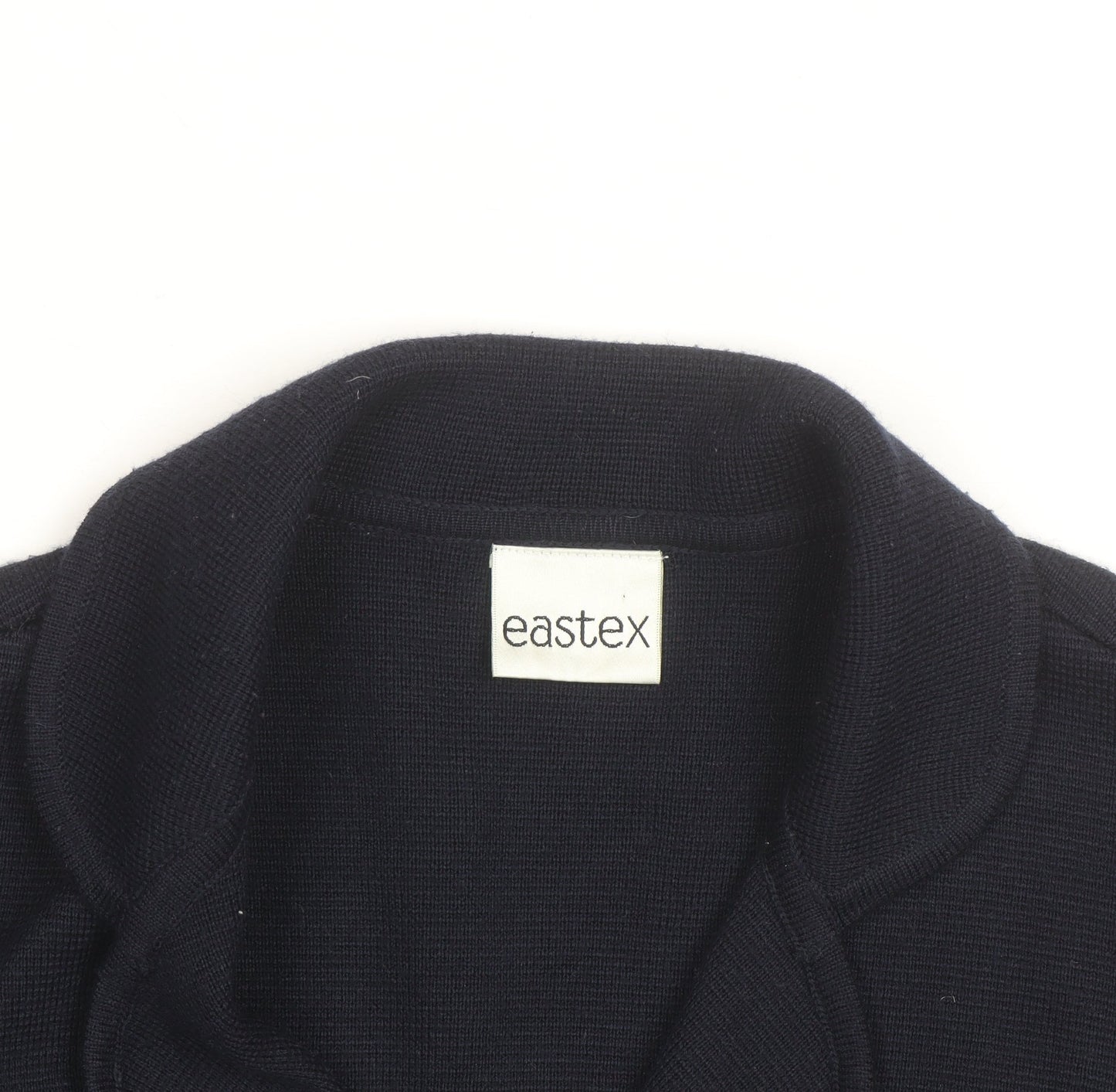 Eastex Women's Blue Collared Button Knit Cardigan Size 14