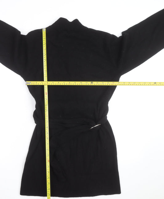 Paris Atelier & Other Stories Women's Black Cashmere Belted Cardigan M