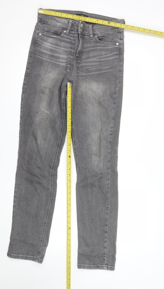 F&F Women’s Grey Skinny Stretch Jeans UK 10 Slim Fit Denim