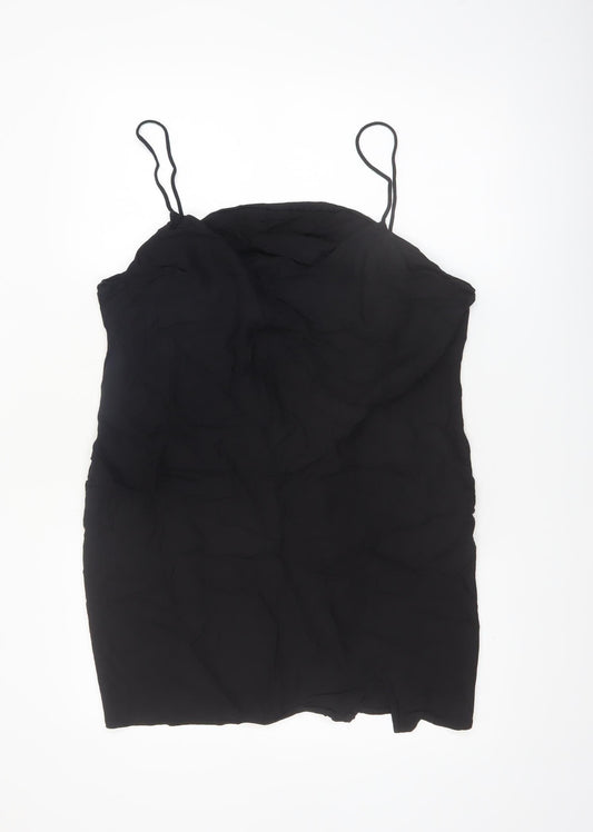 ASOS Women’s Black Camisole Top Size 18 Viscose Linen Blend
