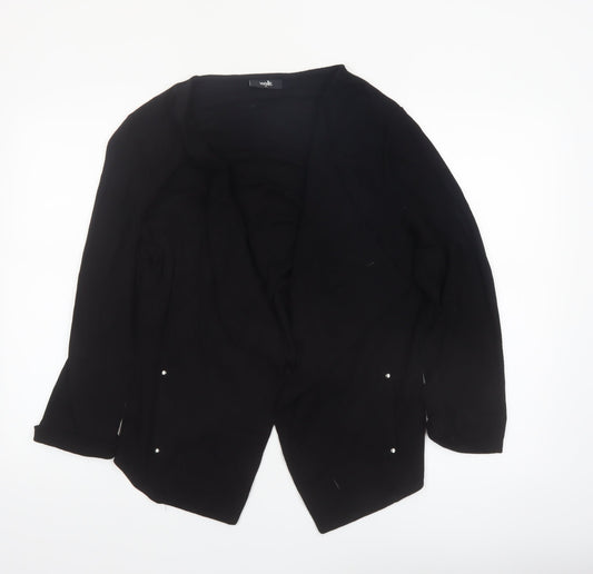Wallis Women’s Black XL Open Jersey Jacket - Lightweight Workwear