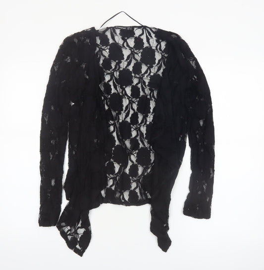 Atmosphere Women’s Black Lace Kimono Blouse Size 8 Long Sleeve