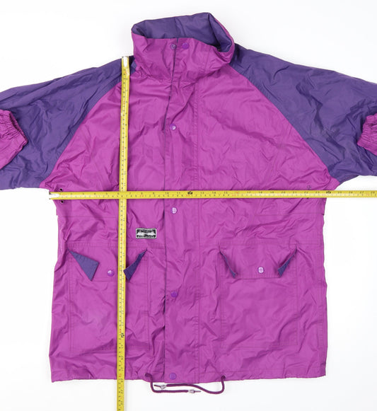 Chillstopper Men’s Purple Windbreaker Waterproof Jacket Size M Retro Outdoor