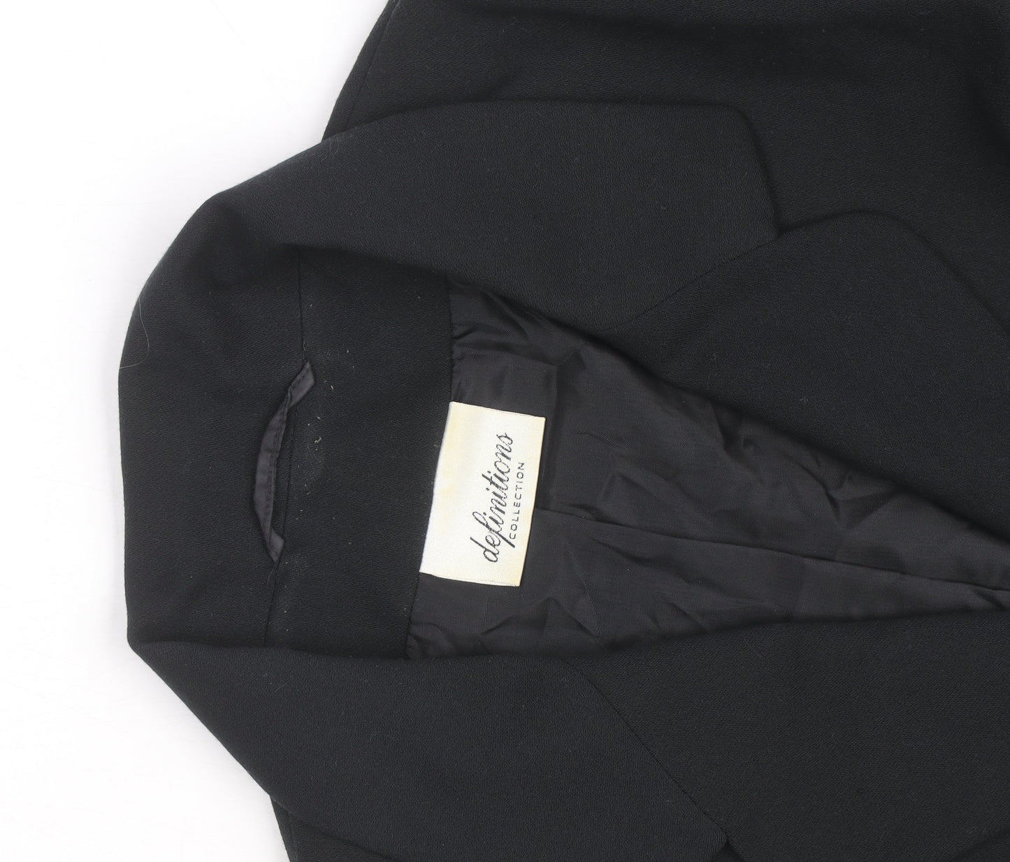 Definitions Women's Black Size 18 Classic Tailored Blazer