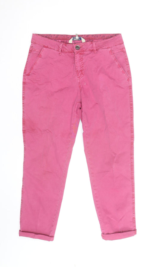 Matalan Papaya Women’s Pink Cotton Chino Trousers Size 10R