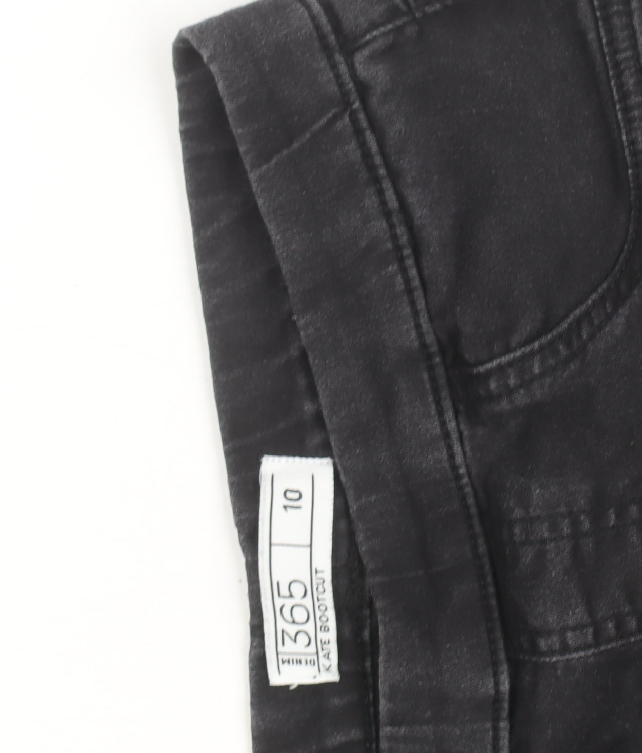 Marks and Spencer Women Black Bootcut Jeans Size 10 Stretch Denim