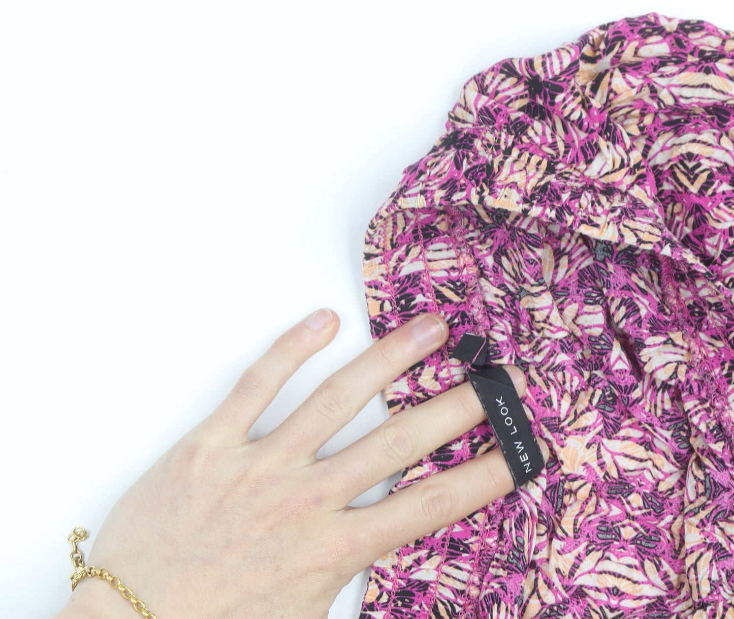 New Look Womens Multicoloured Animal Print Midi A-Line Skirt Size 12