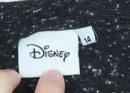 Disney Women's Black Size 14 Fairy Quote Sleeveless T-Shirt