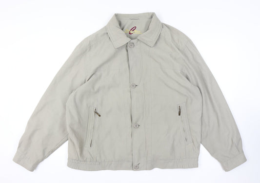 C&A Men’s Beige Basic Jacket Size 58 Polyester Blend