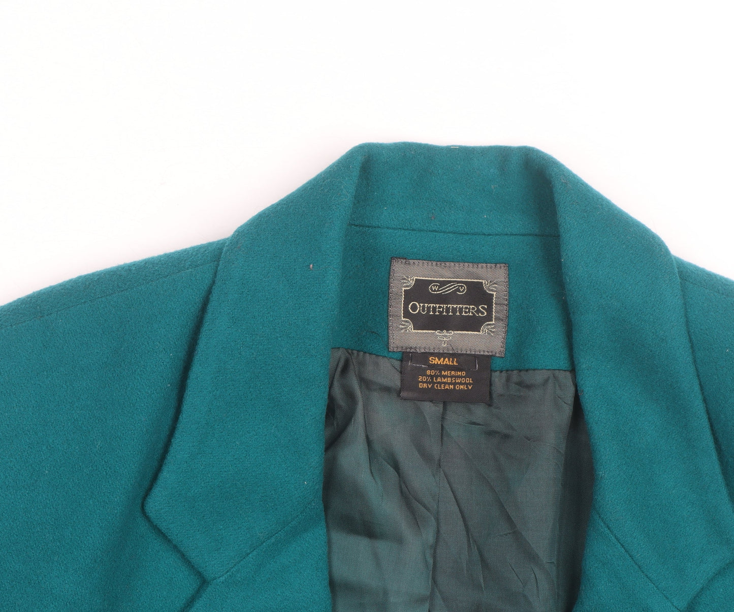 Outfitters Men's Green Wool Blend Blazer Small Classic Formal Jacket