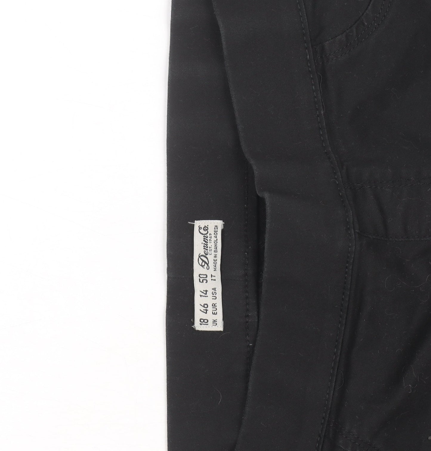 Denim & Co. Women's Black Jegging Trousers Size 18 Elastic Waist
