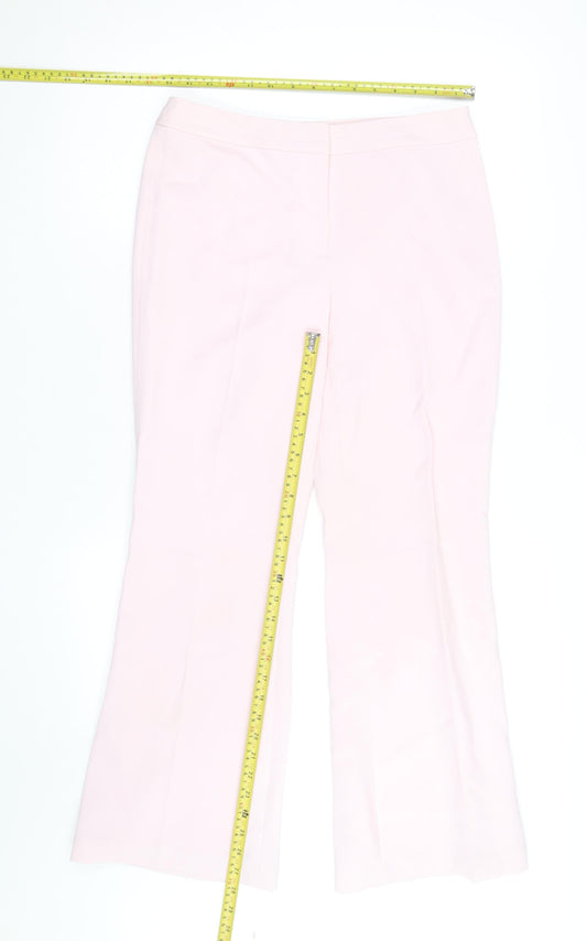 Next Petite Pink Flared Dress Trousers Women’s Size 10