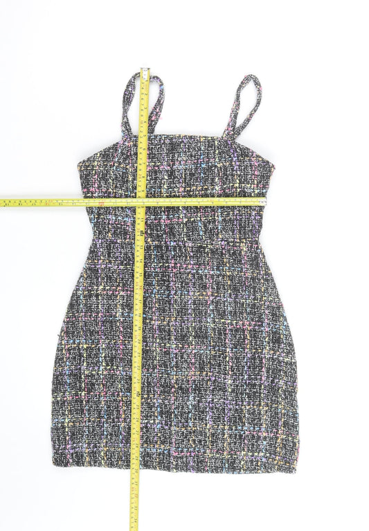 Primark Women’s Multicoloured Tweed Cropped Camisole Top UK 12