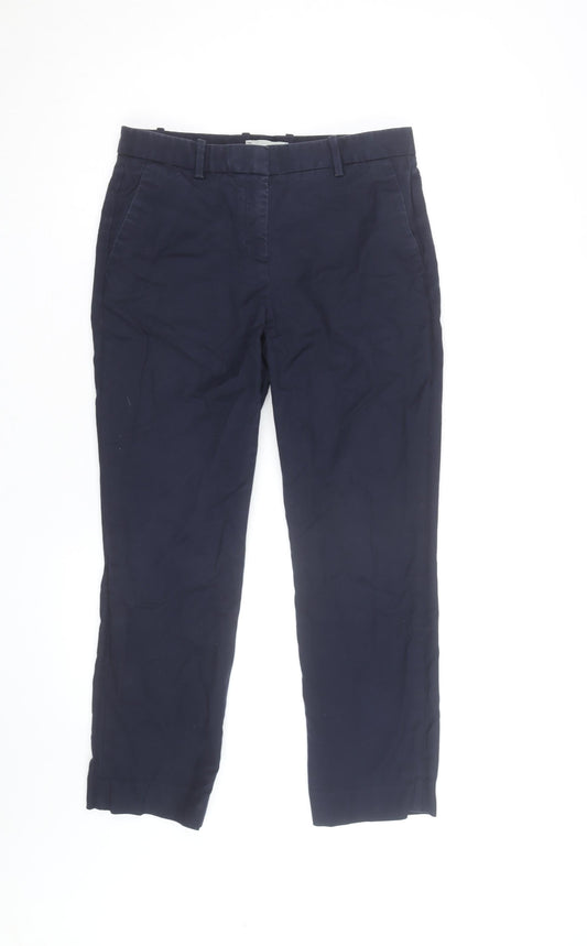 Gap Men's Blue Tailored Crop Cotton Stretch Trousers Slim Fit 4R