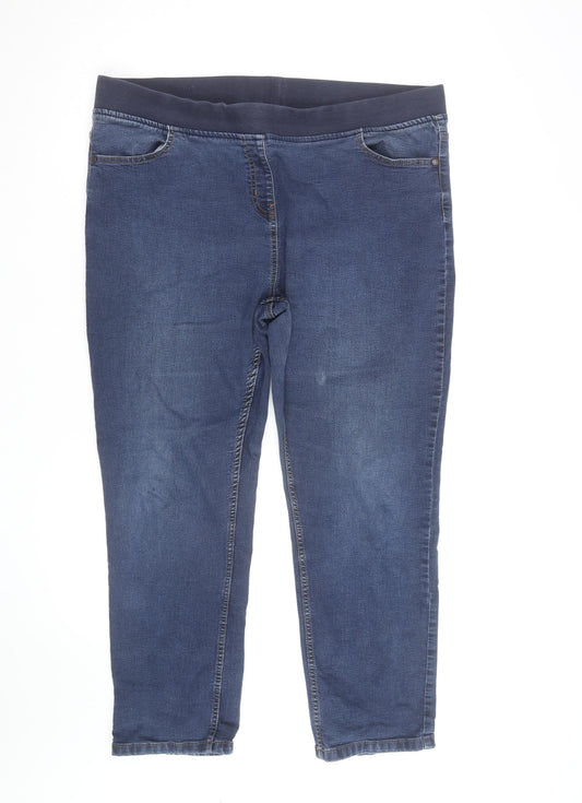 Maine New England Men's Blue Straight Fit Stretch Denim Jeans 18S