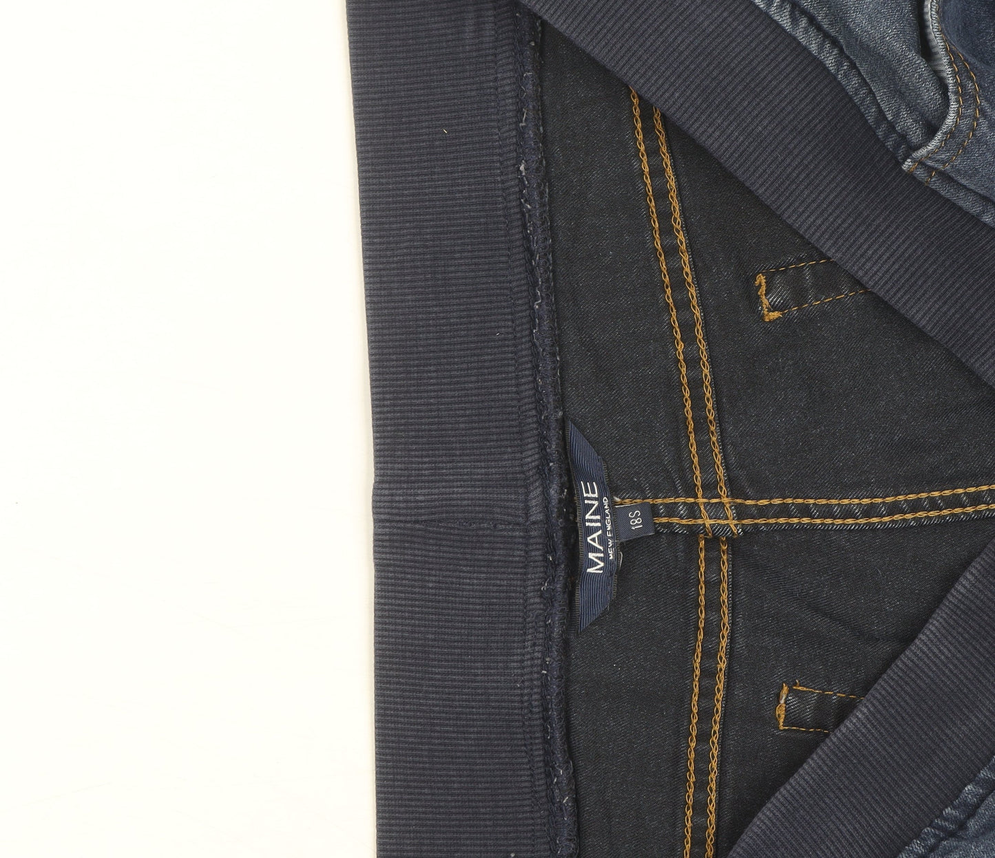 Maine New England Men's Blue Straight Fit Stretch Denim Jeans 18S