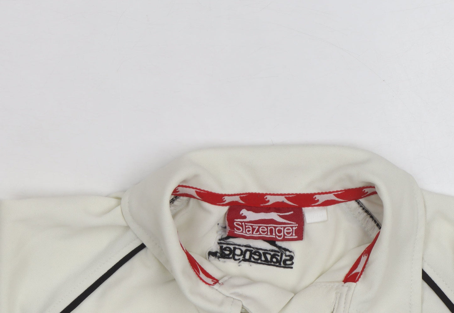 Slazenger Women's Ivory Polo Sports Top Size M Moisture Wicking