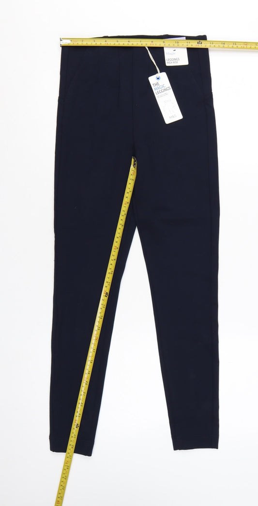 Marks and Spencer Women's Black Size 8 High Rise Magic Leggings