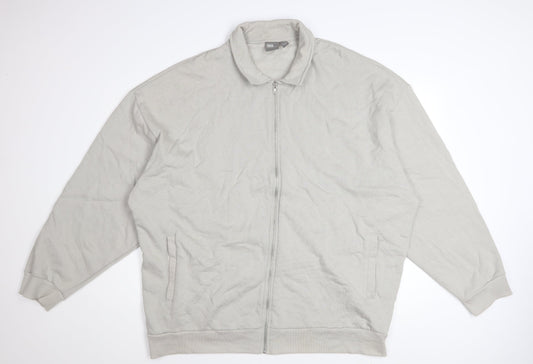 ASOS Men’s Grey 3XL Cotton Full Zip Basic Jacket