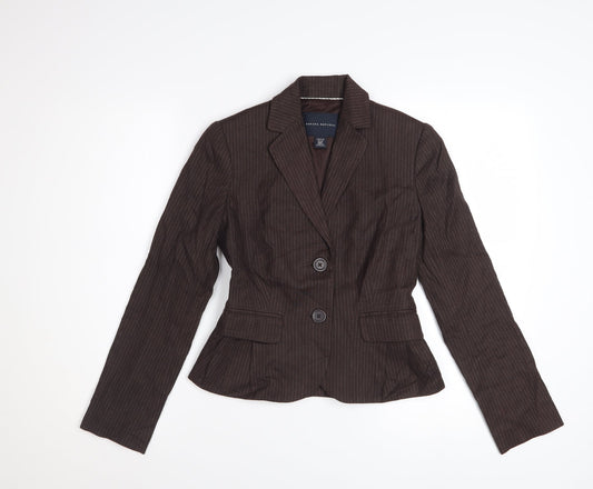 Banana Republic Women's Brown Pinstripe Petite Blazer Size 2
