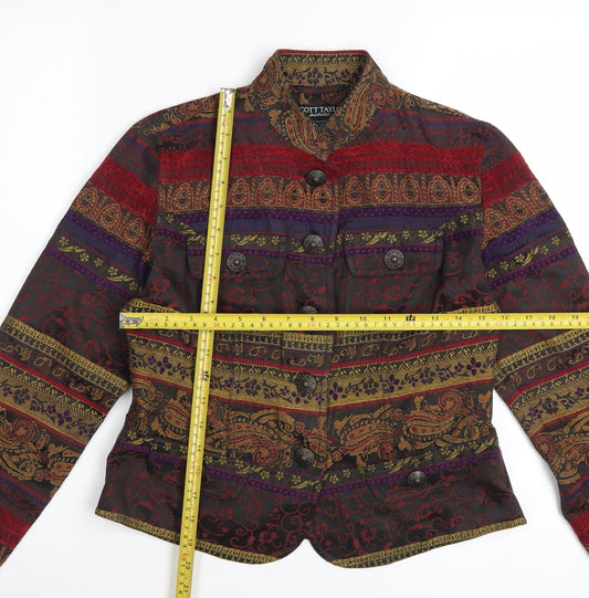 Scott Taylor Women’s Multicoloured Petite Paisley Military Jacket S