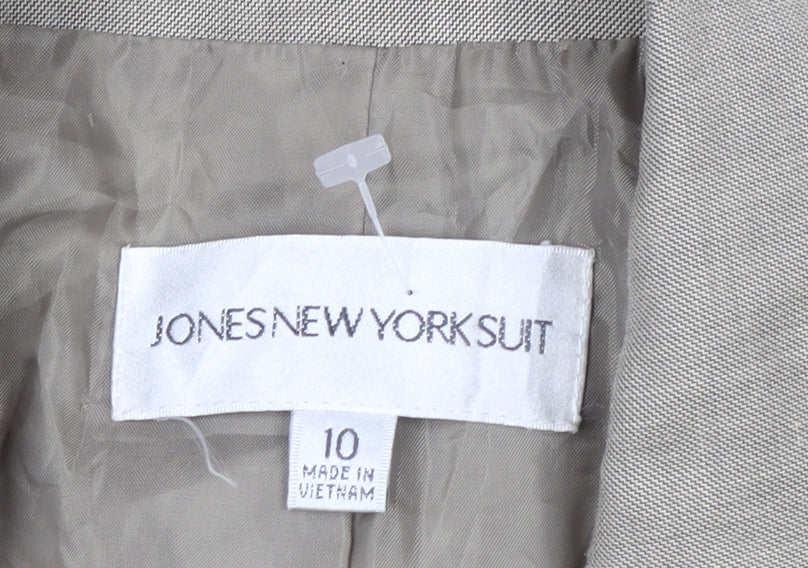 Jones New York Suit Beige Women's Size 10 Single-Breasted Blazer