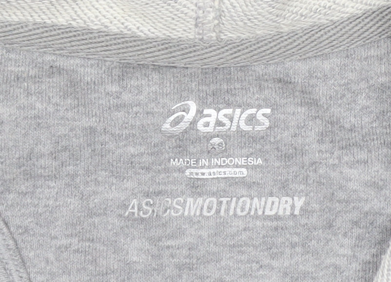 ASICS Women's Grey Full Zip Hoodie Vest XS Lightweight Activewear