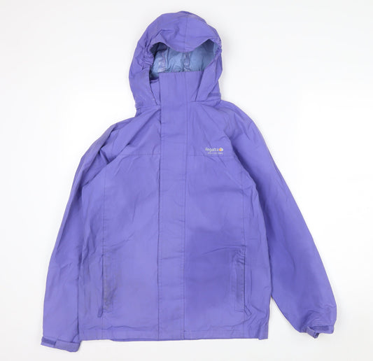 Regatta Women's Purple Waterproof Rain Jacket Size 14