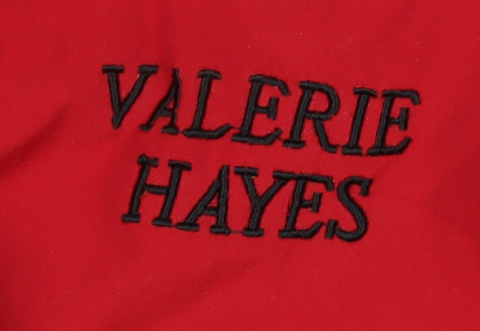 Valerie Hayes Women's Red Hooded Parka Jacket Size S