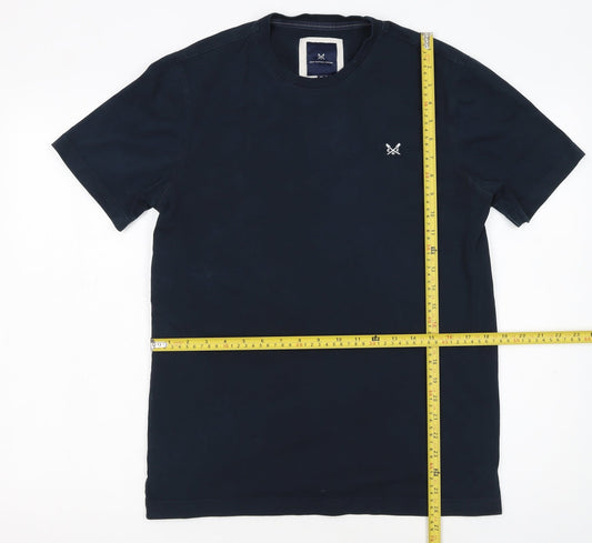 Crew Clothing Company Men's Blue Cotton Crew Neck T-Shirt M