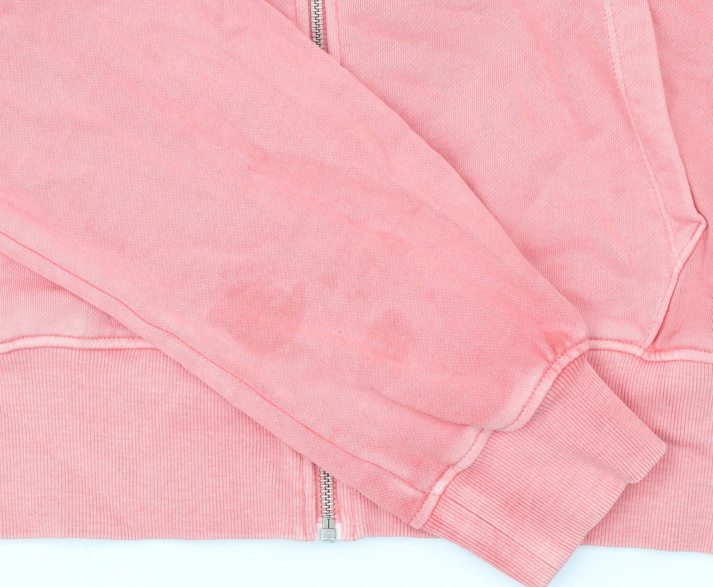 Marks and Spencer Womens Pink XS Full Zip Hoodie Cotton Blend