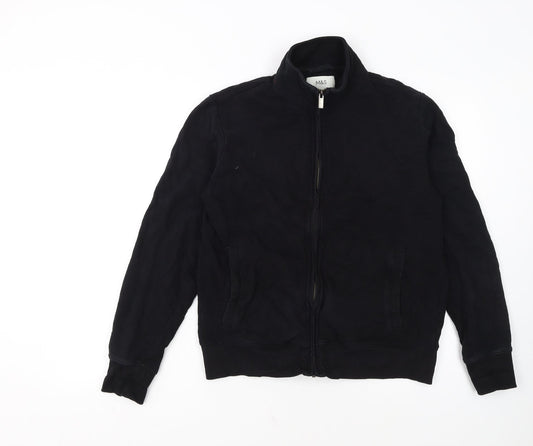 Marks and Spencer Men's Black M Basic Full Zip Fleece Jacket